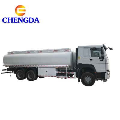 China SINOTRUK HOWO 6x4 10 wheeler 20 liter gasoline and oil diesel tanker truck for sale 7650x2326x1450 for sale