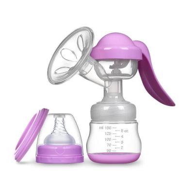 China BPA Free 2021 New Simple Portable Breast Pump Silicone Milk Manual Feeding Breast Pump for sale