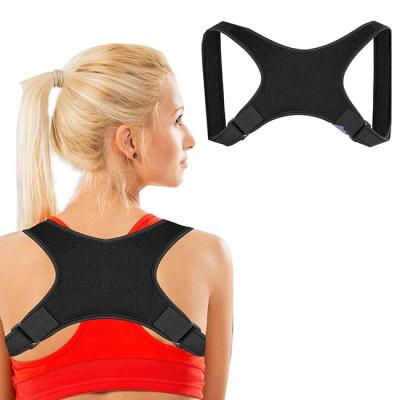 China 2021 New Products Comfortable Adjustable Breathable Adjustable Shoulder Posture Corrector Men and Women Back Brace in Back Support for sale