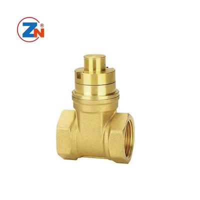 China General In The Running Anti-theft Brass Gate Valve Metal Seat Gate Valve Water Valve For Water Use for sale