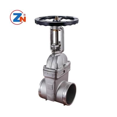 China Z81X General Flange Seal Soft Groove Resilience Stainless Steel Resilient Seated Manual Gate Valves for sale