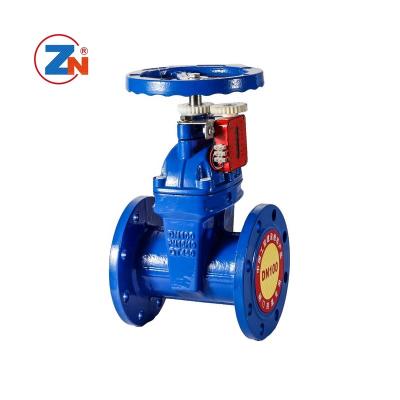 China General Seat Signal Gate Valve Soft Seal Resilient Non-Rising Stem Flanged Manual Operated Gate Valve for sale