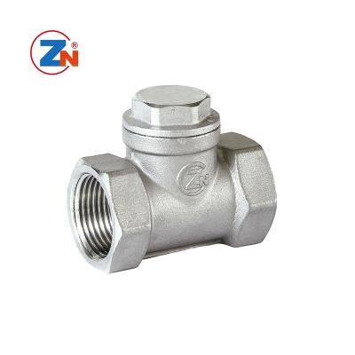 China General 200WOG Screw Ends Type CF8 CF8M 304 Stainless Steel Water Pipe Lift Check Valves for sale