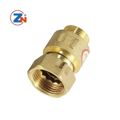 China General Copper One Way Non Return Valve Brass Check Valve For Water Meter for sale