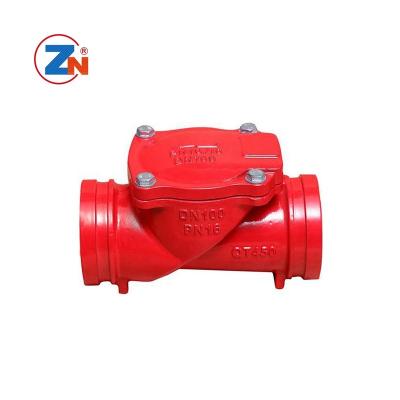 China General Ductile Iron Y Type Pipe Filter Groove Ductile Strainer Check Valve Ductile Iron Check Valves for sale