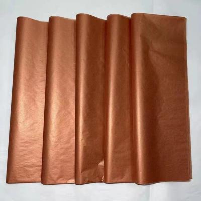 China Recycled Packaging Materials Tissue Paper Tissue Paper Craft Silver Gold / Silver Tissue Paper Pantone 871C 877c for sale