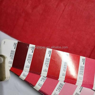 China High Quality Recycled Materials 17 Grams Red Christmas Gift Wrapping Paper for sale