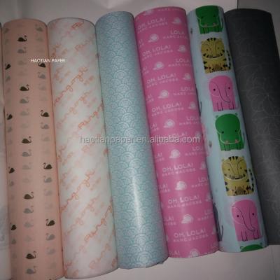 China paper & Custom Cardboard Size Plain Colored Pale Pink Thin Kraft Paper Apparel Packaging Gift Wrap Paper for sale