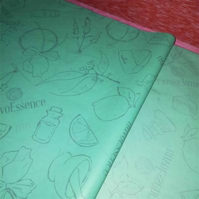 China Biodegradable Fashionable Custom Printed Fabric Kraft Paper For Products Packaging Clothes for sale