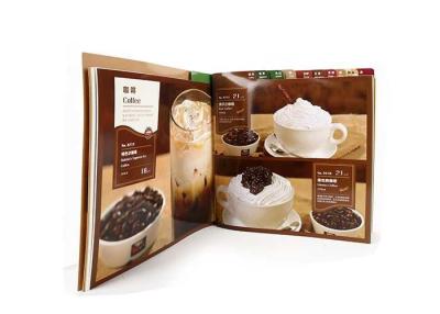 China Art Paper Cardboard Hardcover Cook Book Hot Stamping Finishing Cookbook Printing for sale