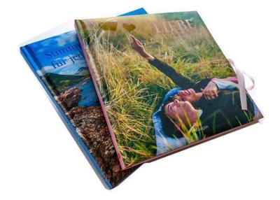 China Large Simple Lay Fflat Photo Books Printing Leather Photo Printing Services for sale