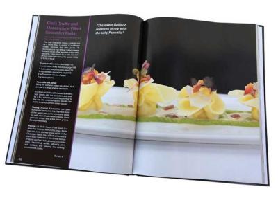 China Glossy Lamination Recipes Cookbook Printing A4 Hardcover Book Printing Service for sale