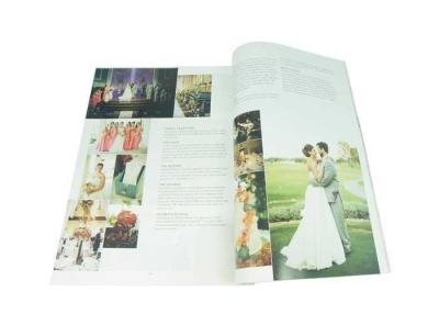 China Custom Wedding Magazine Printing Services Glossy Paper Brochure Magazines Printing for sale