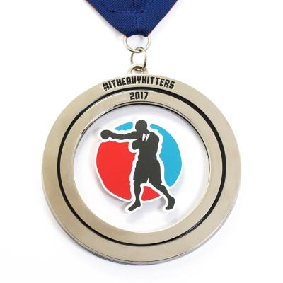 China Custom Europe Hot Sale Metal Award Sport Boxing Medal for sale