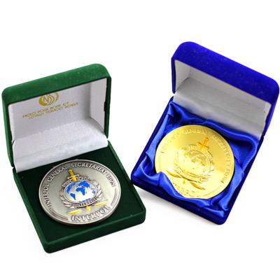 China Cheap Custom Europe Maker Antique Souvenir Challenge Metal Coin With Box for sale