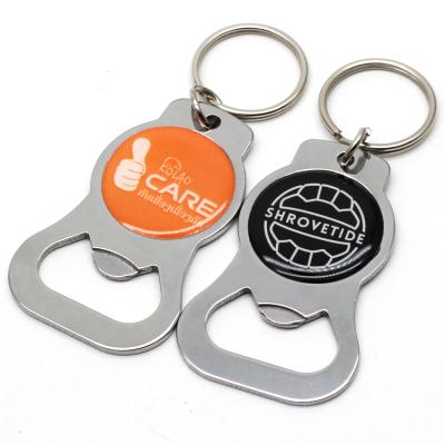 China Viable Bottle Opener Key Chains Custom Logo Bottle Opener Key Chain With Logo for sale