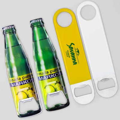 China Custom Viable Sublimation Bottle Opener , Stainless Steel Bottle Insulator With Opener for sale