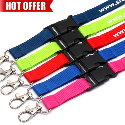 China Fashion Sublimation Printing Polyester Durable Brand Name Lanyard With Logo Custom for sale