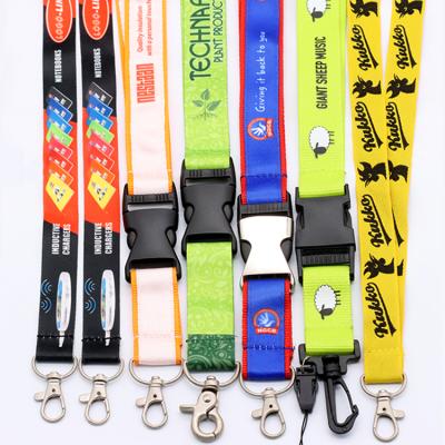 China Wholesale Durable Lanyard With Logo Custom Safety tube cut loose lanyards tubular lanyard for sale