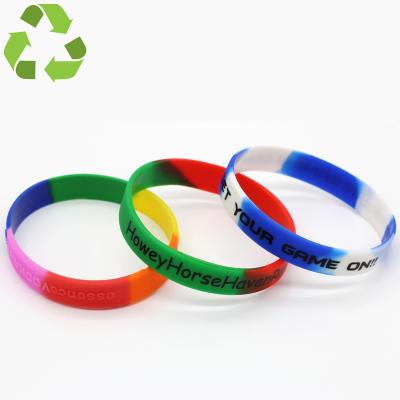 China A Wholesale Environmentally Friendly Silicone Elastic Wristband Wristband Silicone Band for sale