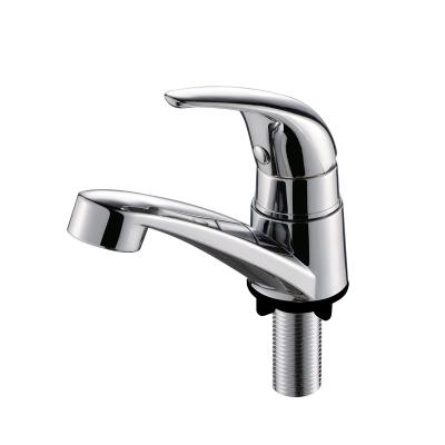 China CLASSIC Single Handle Plastic Basin Faucet Chrome Deck Mounted Bathroom Sink Fucet for sale