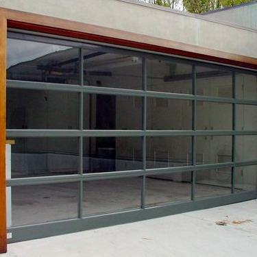 China Magnetic Aluminum Glass Villa Garage Doors Low Price Eco - Friendly For Africa Market for sale