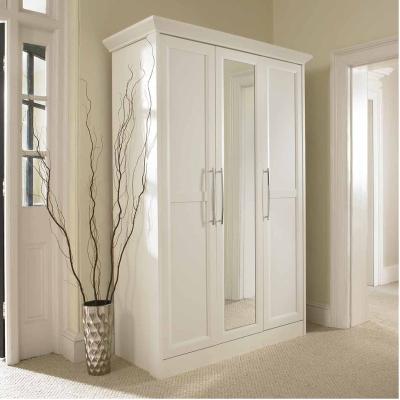 China Expandable Wooden Wardrobe Pattern In Melamine Material With Sliding Glass Door Walk In Closet for sale