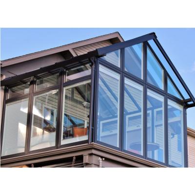 China Soundproof; security sunroom leaned aluminum frame greenhouse aluminum sunroom for sale