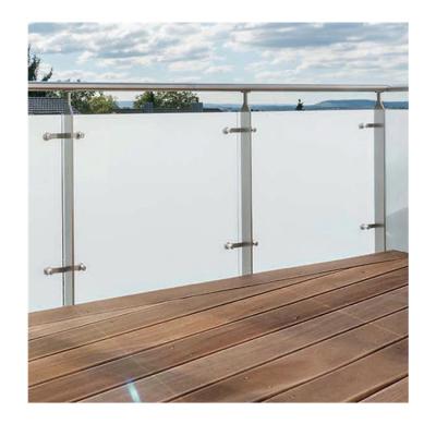 China Safety Glass Balustrade Glass Railing Frameless Glasses Fence Stainless Steel Balcony Glass Balustrade for sale