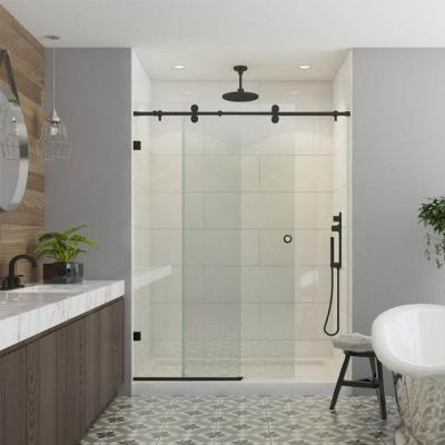 China Soundproof; safety factory price customized size glass sliding shower door enclosures for sale