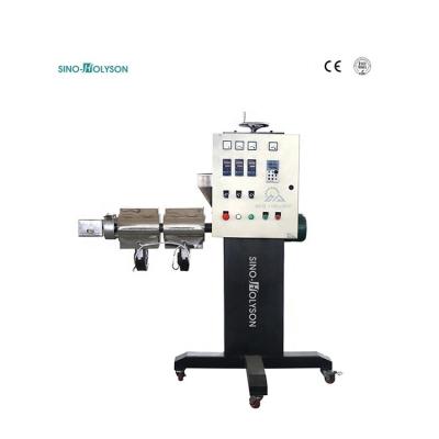 China SJ-25 1.1kw 2.2kw 3kw Lab Testing Single Screw Extruder 600 * 400 * 1500MM Te koop