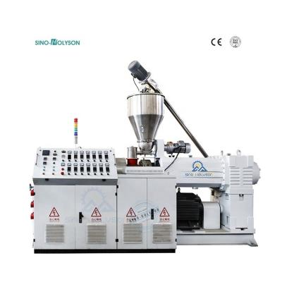 China Schaumblattkonische Twin Screw Extruder Produktionslinie mit 75 Rpm Schraubgeschwindigkeit zu verkaufen