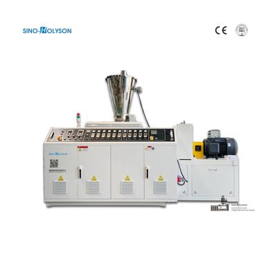 China 22 1 Schraub L/D Verhältnis PVC Holzverbundene Hohlgitter Bambus Wandplatten Extrusionslinie Machmaschine zu verkaufen