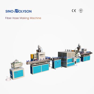 China 65mm Screw Diameter PVC Fiber Reinforced Flexible Garden Hose Making Machine For PIPE for sale