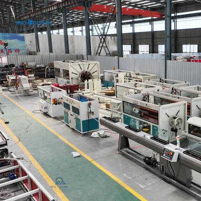 China Sino-holyson HSE-60/38 20-110mm HDPE Pipe Production Line Machine / HDPE Plastic Pipe Extrusion Machine For Water Supply for sale