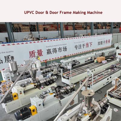 China Durable PVC Door and Door Frame Making Machine Powered by Counter-Rotating Conical Twin Screws for sale