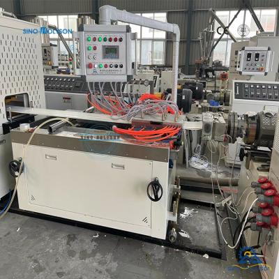 China WPC/PVC Wall Panel Machine With Conical Twin Screw Extruder ABB Or Delta Inverter 380V 50HZ 3Phase Customized Voltage for sale