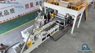 China Equipo automático de fabricación de láminas para suelos SPC / máquina de fabricación de láminas para suelos SPC en venta