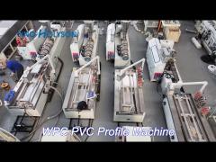 sinohs hsjz 53/128 pvc wall panel making machine/ wpc fluted panel making machine