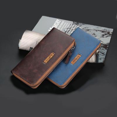 China Baellerry Multi-card Position Zipper Mobile Phone Bag Fashion All-match Coin Purse Horizontal Long Wallet Waterproof Men for sale