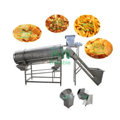 China Rotating Adjustable Chips Seasoning Machine /Potato Chips Flavoring Machine Speed ​​Drum Seasoning Machine for sale