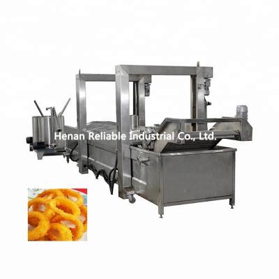 China Reliable crispy cassava garri fryer fried onion frying machine for onion production line price for sale