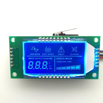 China Customized Size (W) * 32 (H) * 9.5 (T) mm 66 Segment Digital Display Digital Monochrome Custom LCD for sale