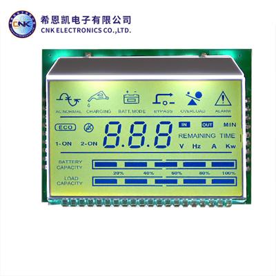 China Custom Wholesale CNK Digital Energy Meter Small TN Segment LCD Display 63.5(W)*46.5(H)*9(T)mm for sale