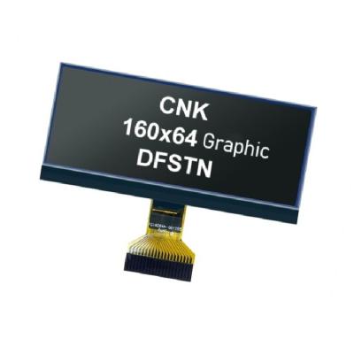 China CNK Custom Display 160x64 Module STN Gray Reflective IST3020 Driver IC Graphic Displays. 75.3(W)x28.3(H)mm for sale