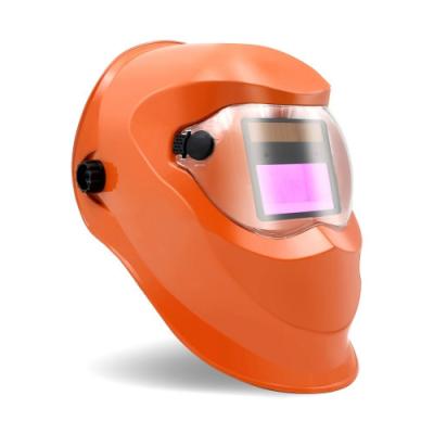 Cina L'auto di saldatura di scurimento delle pile solari del casco di auto arancio che attenua il PC protegge in vendita