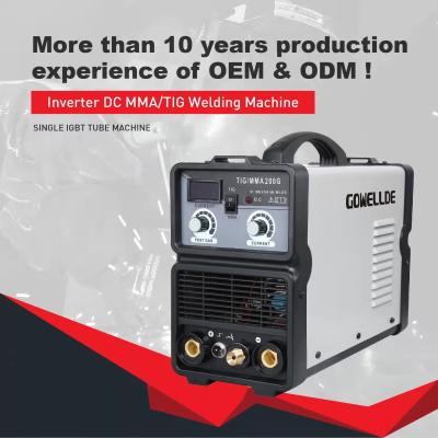 China Homeuse Stick TIG MMA Welder Single IGBT Tube Portable TIG Welding Machine 220V for sale