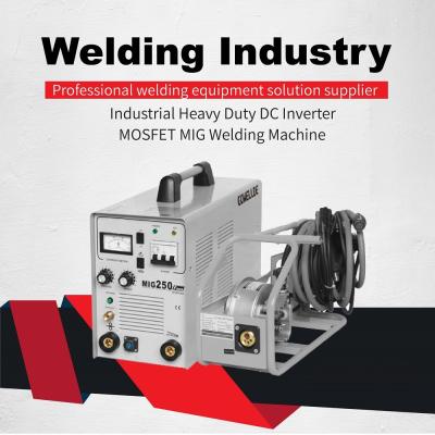 中国 二酸化炭素の溶接機が付いている携帯用インバーター技術mig250f mos三相migの溶接工 販売のため