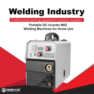 Chine Utilisation portative de maison de Welding Machine For de soudeuse de Muttahida Majlis-e-Amal de l'inverseur MIG de C.C de la soudeuse MIG 200S de Muttahida Majlis-e-Amal à vendre