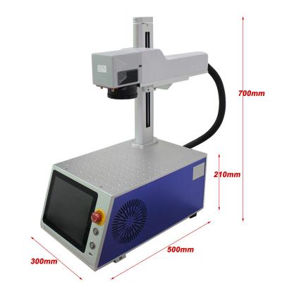 China Large air cooled maximum workplace metal raycus laser spotting machines 20w 30w 50w mini for sale